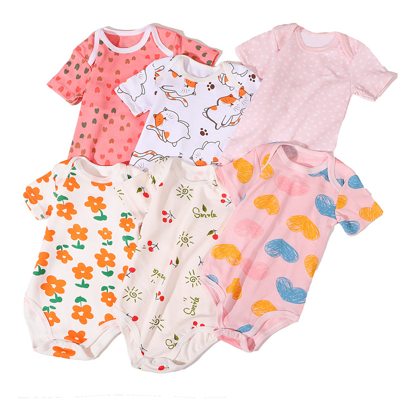New 100% Cotton Printing Baby Onesie Clothing Newborn Girl Boy Romper Bodysuits Jumpsuit Bodysuit Clothes